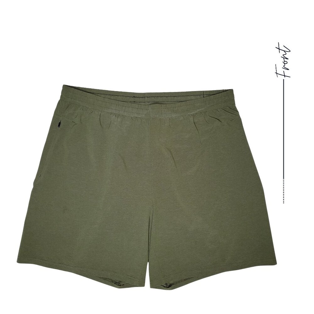 OLIVE GREEN FLAT FRONT SHORT FOR MEN SIZE XXL